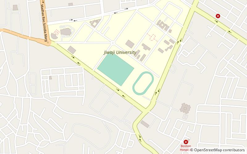 mahadji scindia sports complex gwalijar location map