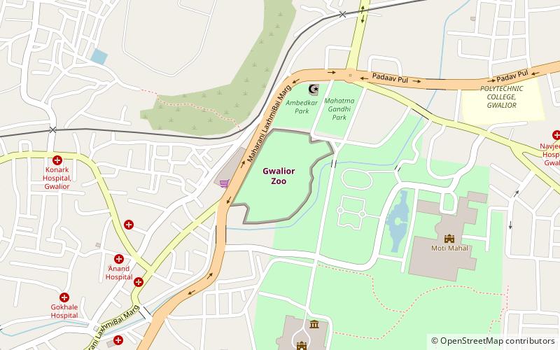 gwalior zoo location map