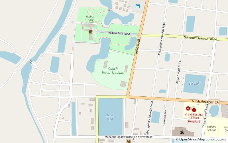 Cooch Behar Stadium location map