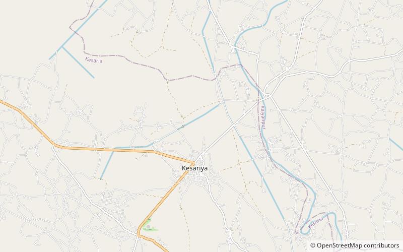 Kesaria location map