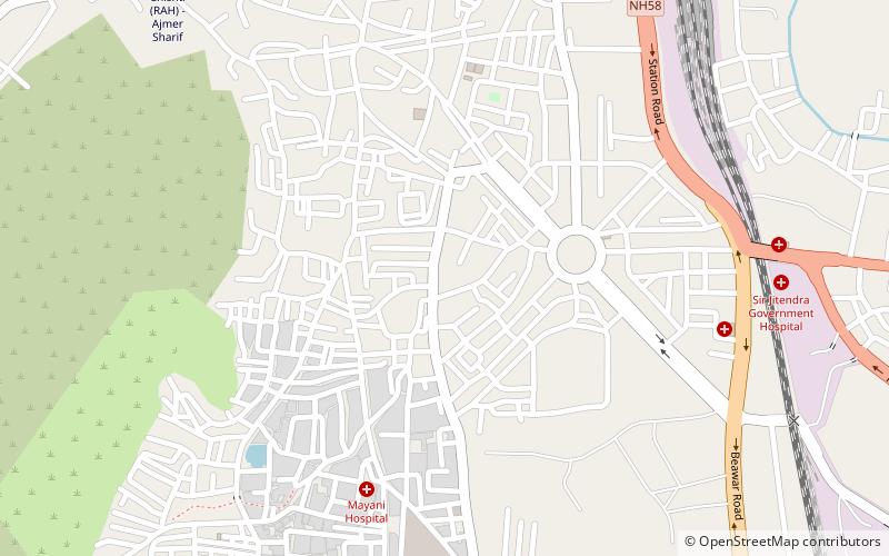ajmer division adzmer location map