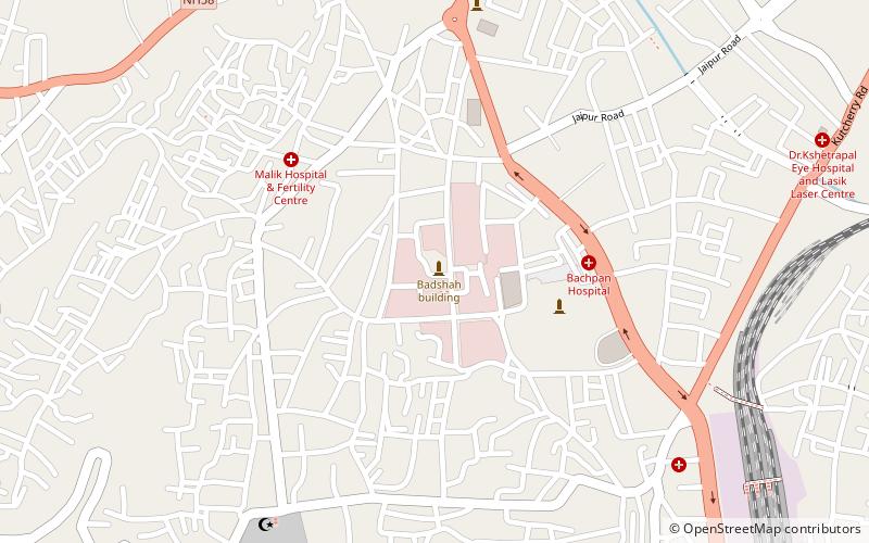 badshahi haveli ajmer location map