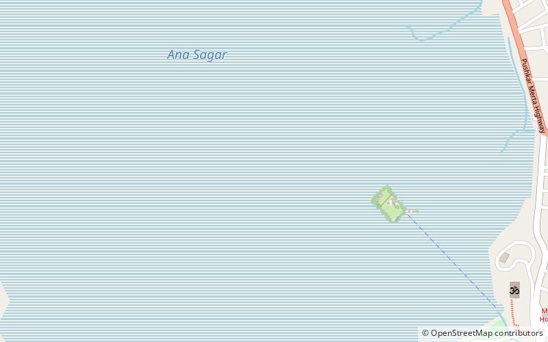 Ana Sagar Lake location map