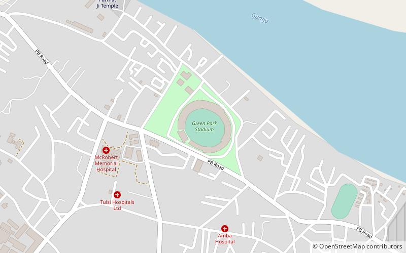 Green Park Stadium location map