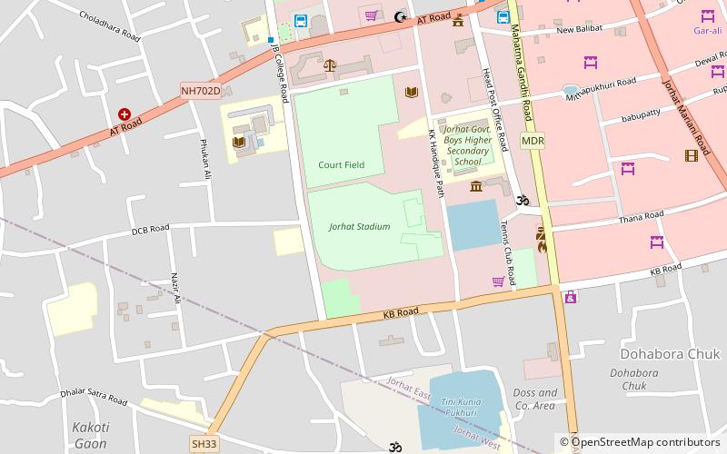 jorhat stadium location map