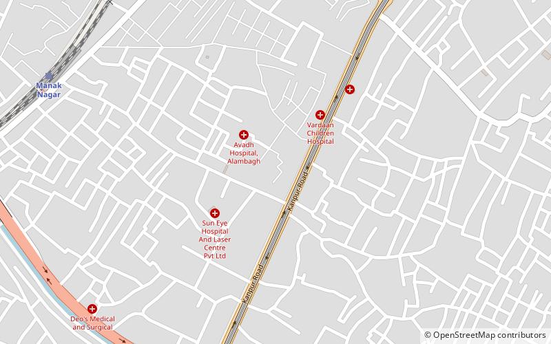 alambagh lucknow location map
