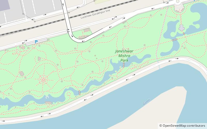 Janeshwar Mishra Park location map
