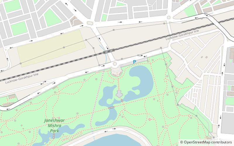 dr ram manohar lohia park lucknow location map