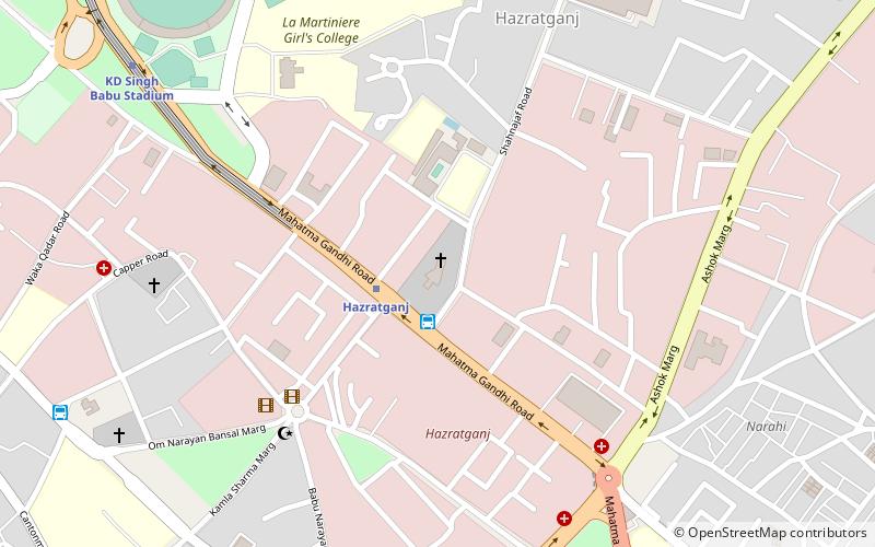 saint joseph cathedral lucknow location map