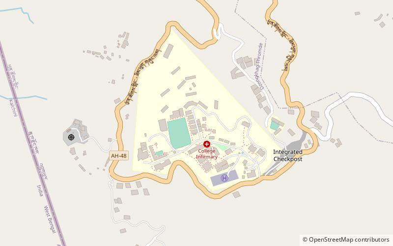college of science and technology phuntsholing location map