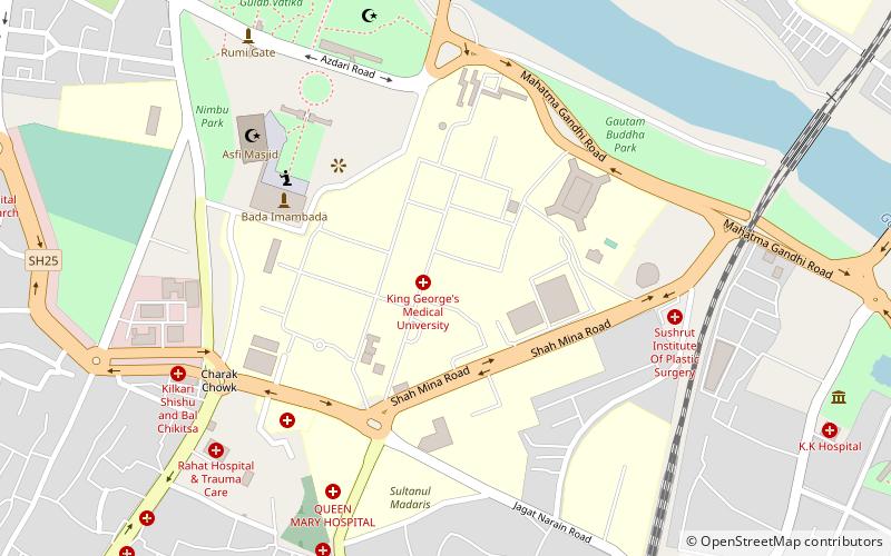 king georges medical university lucknow location map