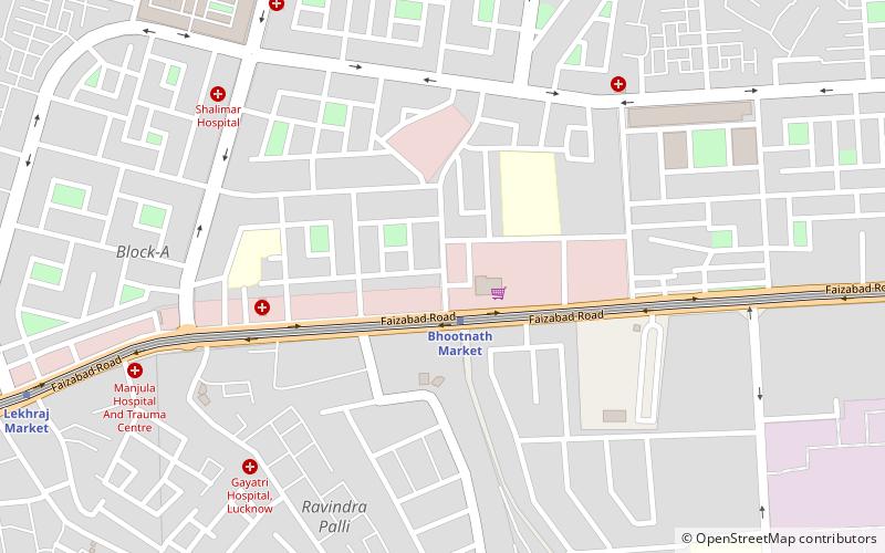 trans gomti area lucknow location map