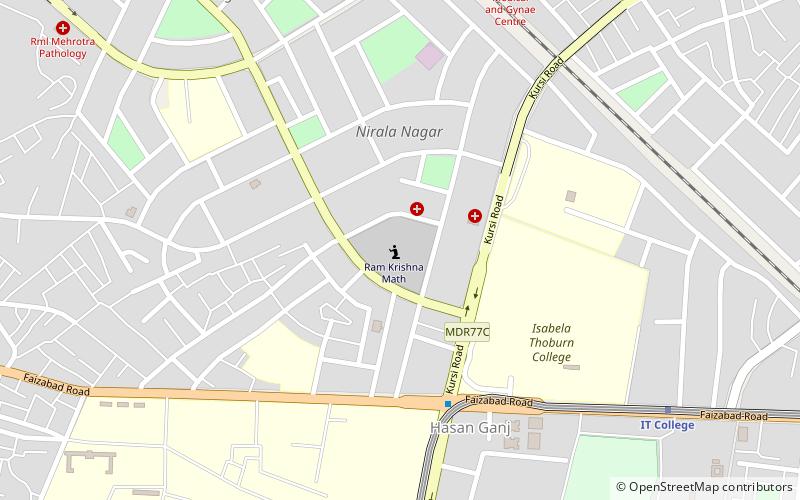 sri ramakrishna math lucknow location map