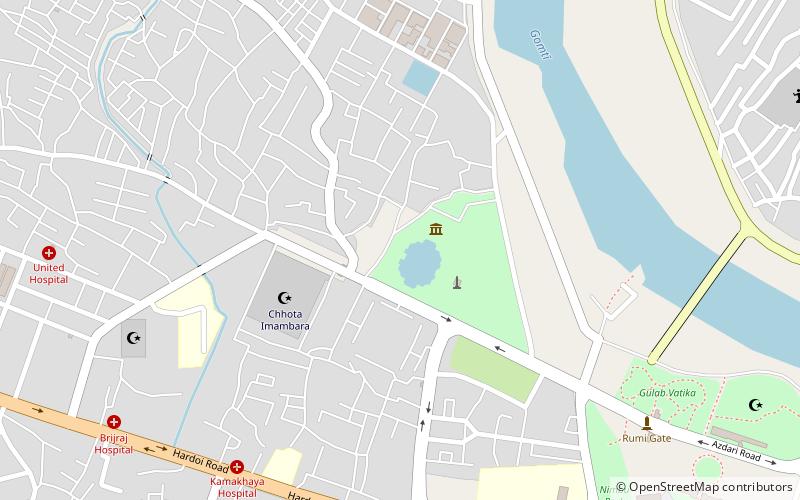 Husainabad Clock Tower location map
