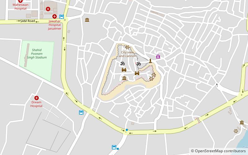 baa ri haveli cultural centre and museum jaisalmer location map