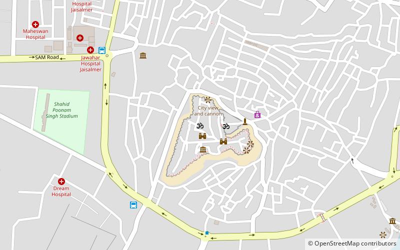 laxmi narayan temple jaisalmer location map