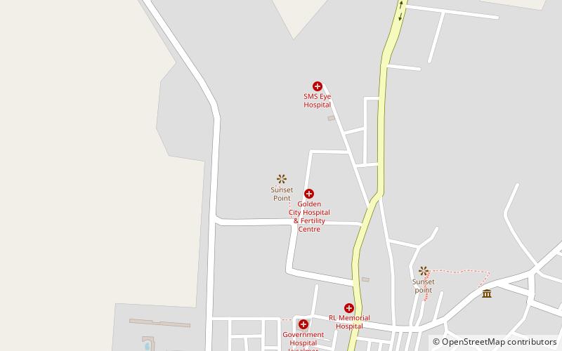 vyas chhatri jaisalmer location map