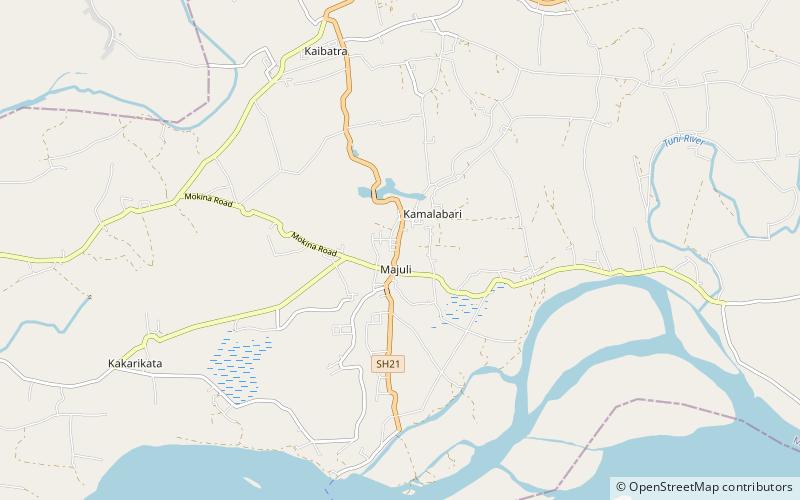 Majuli location map