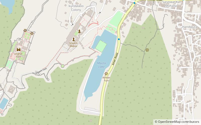 maota lake jaipur location map