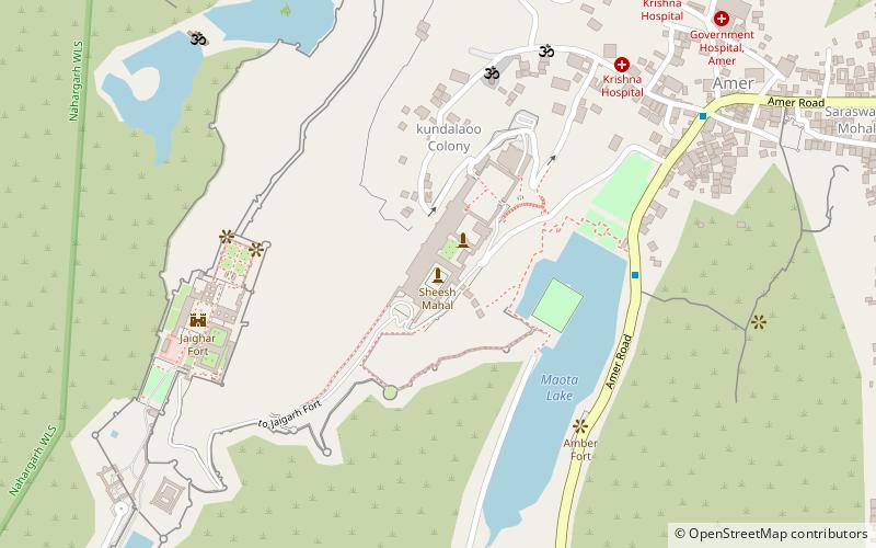 sheesh mahal jaipur location map