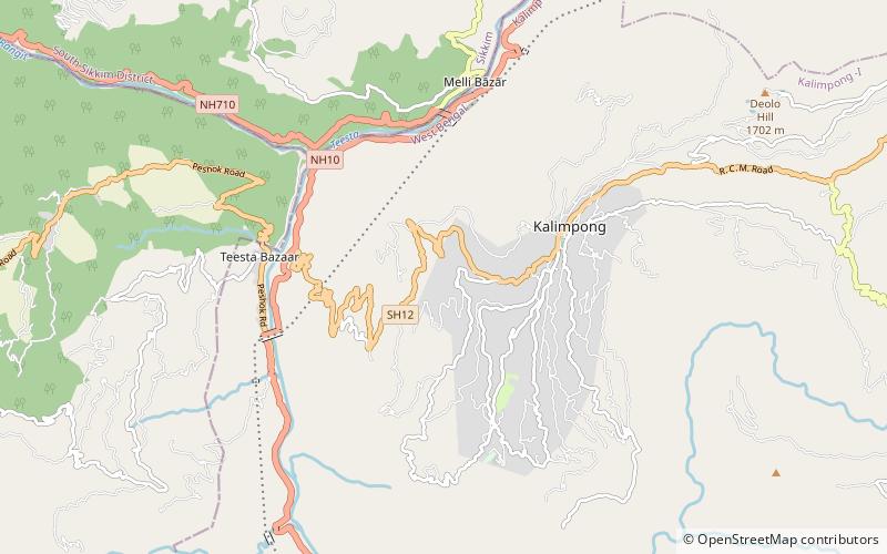 st augustines school kalimpong location map