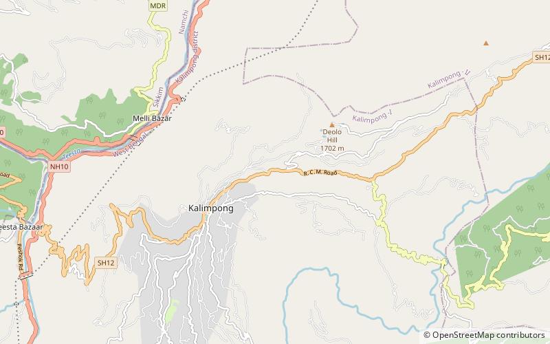 bhutan house kalimpong location map
