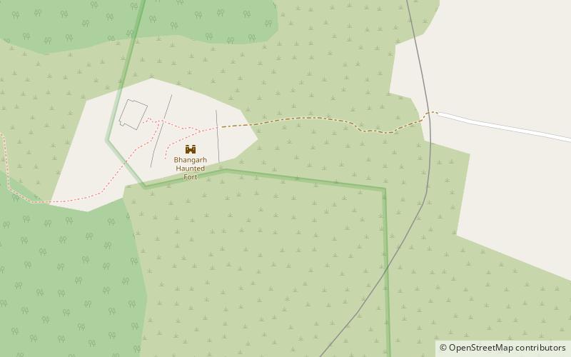 Bhangarh Fort location map