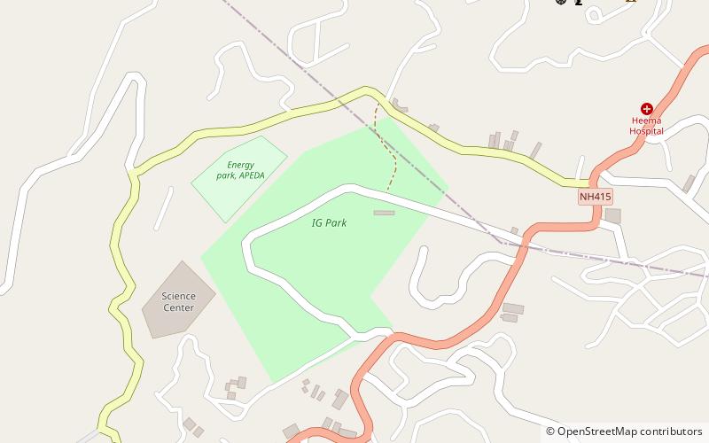 indira gandhi park itanagar location map