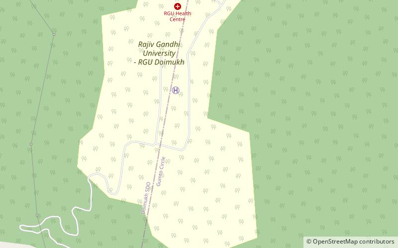 rajiv gandhi university location map