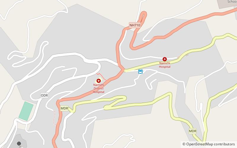 central park namchi location map