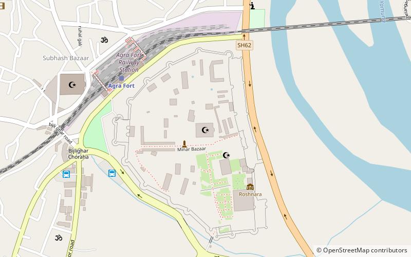 Moti Masjid location map