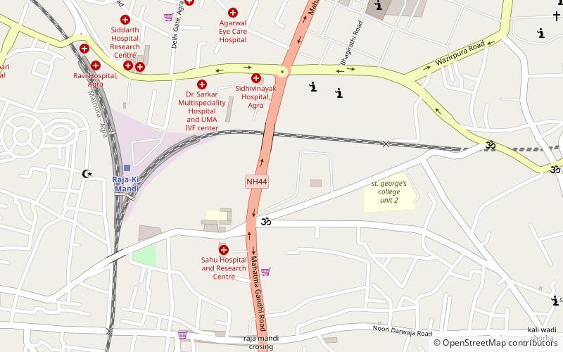 college park agra location map
