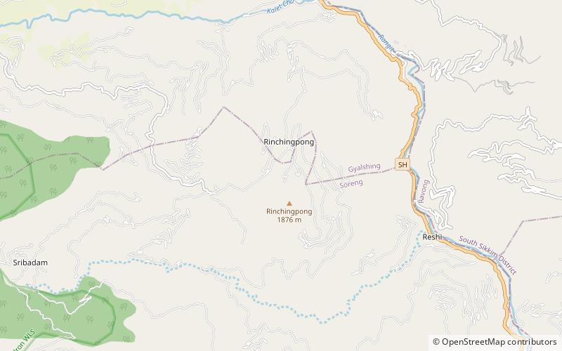 Rinchenpong Monastery location map