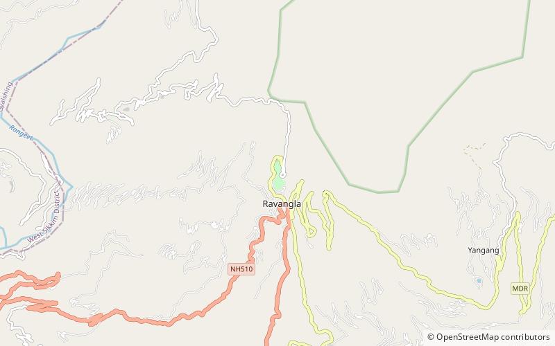 ravangla monastery location map