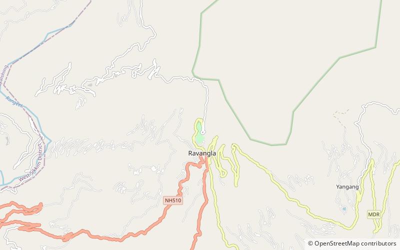 Buddha Park of Ravangla location map