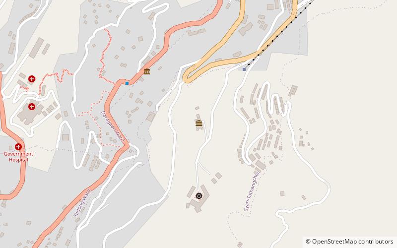 Institut Namgyal de tibétologie location map