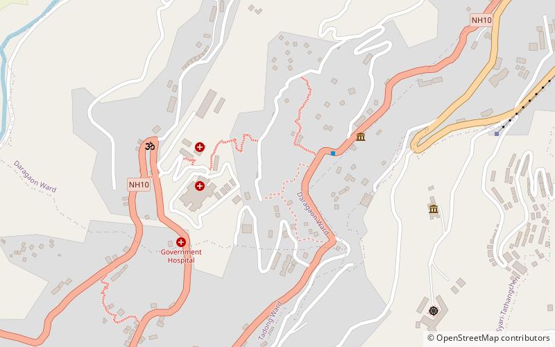 upper tadong gangtok location map