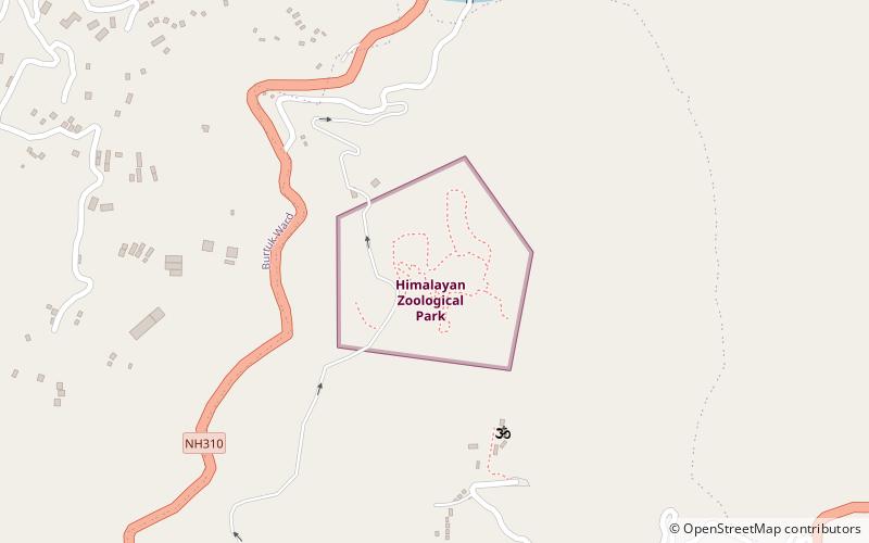himalayan zoological park gangtok location map