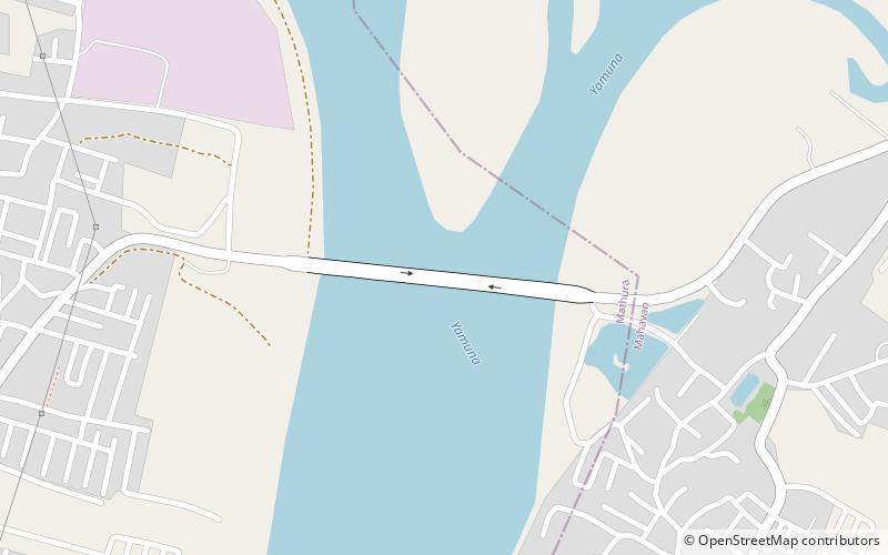 gokul barrage mathura location map