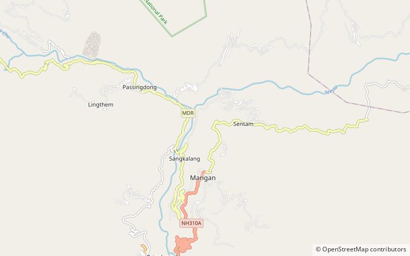 Mangan location map