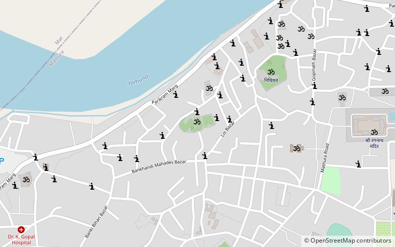 seva kunj vrindavan location map