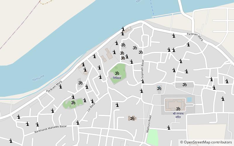 nidhivan vrindavan location map
