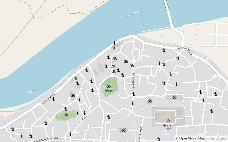 sri radha raman mandir vrindavan location map