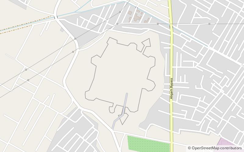 aligarh fort location map
