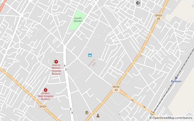 badaun budaun location map
