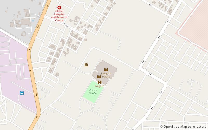 Lallgarh Palace location map