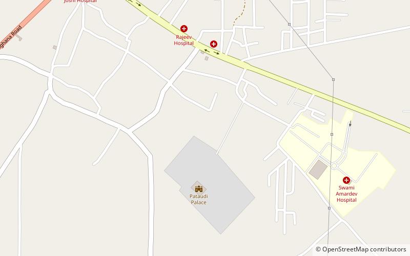 Pataudi Palace location map