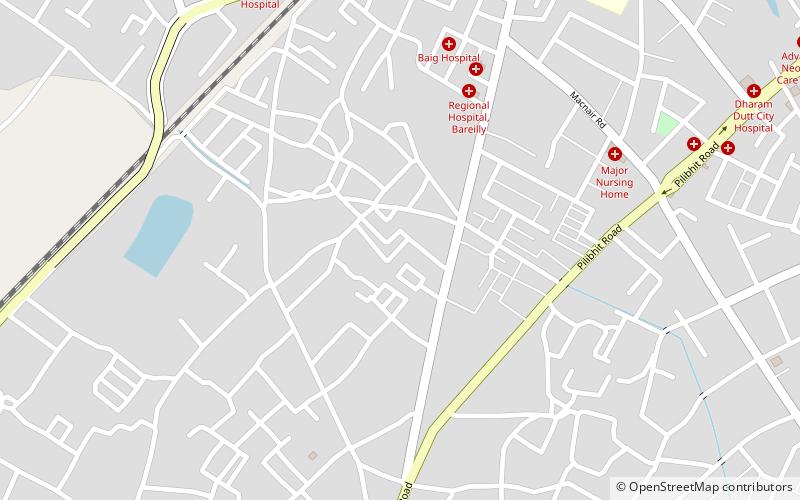 shrinathpuram bareilly location map