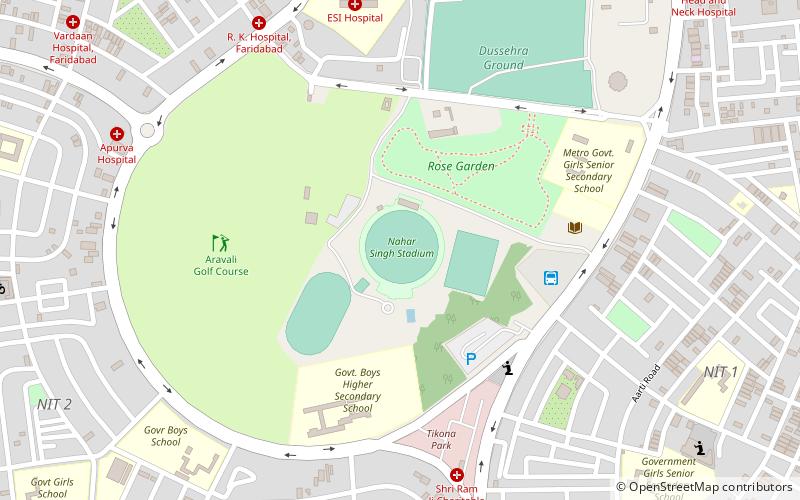 Nahar Singh Stadium location map