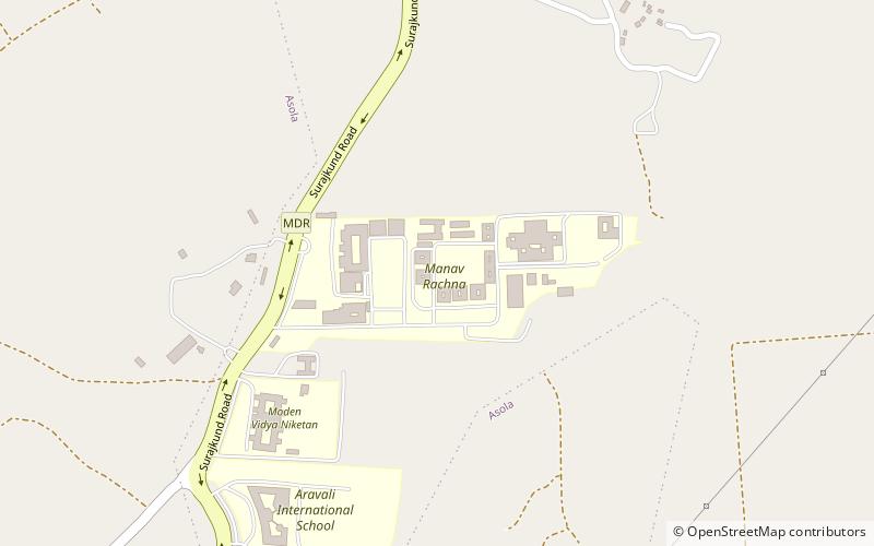 Manav Rachna International University location map